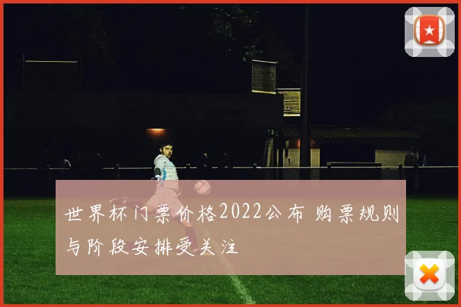 世界杯门票价格2022公布 购票规则与阶段安排受关注